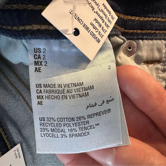 INC Denim Mid Rise Skinny Crop Jeans 2/26 Light Indigo Faded Wash NWT - Picture 10 of 15